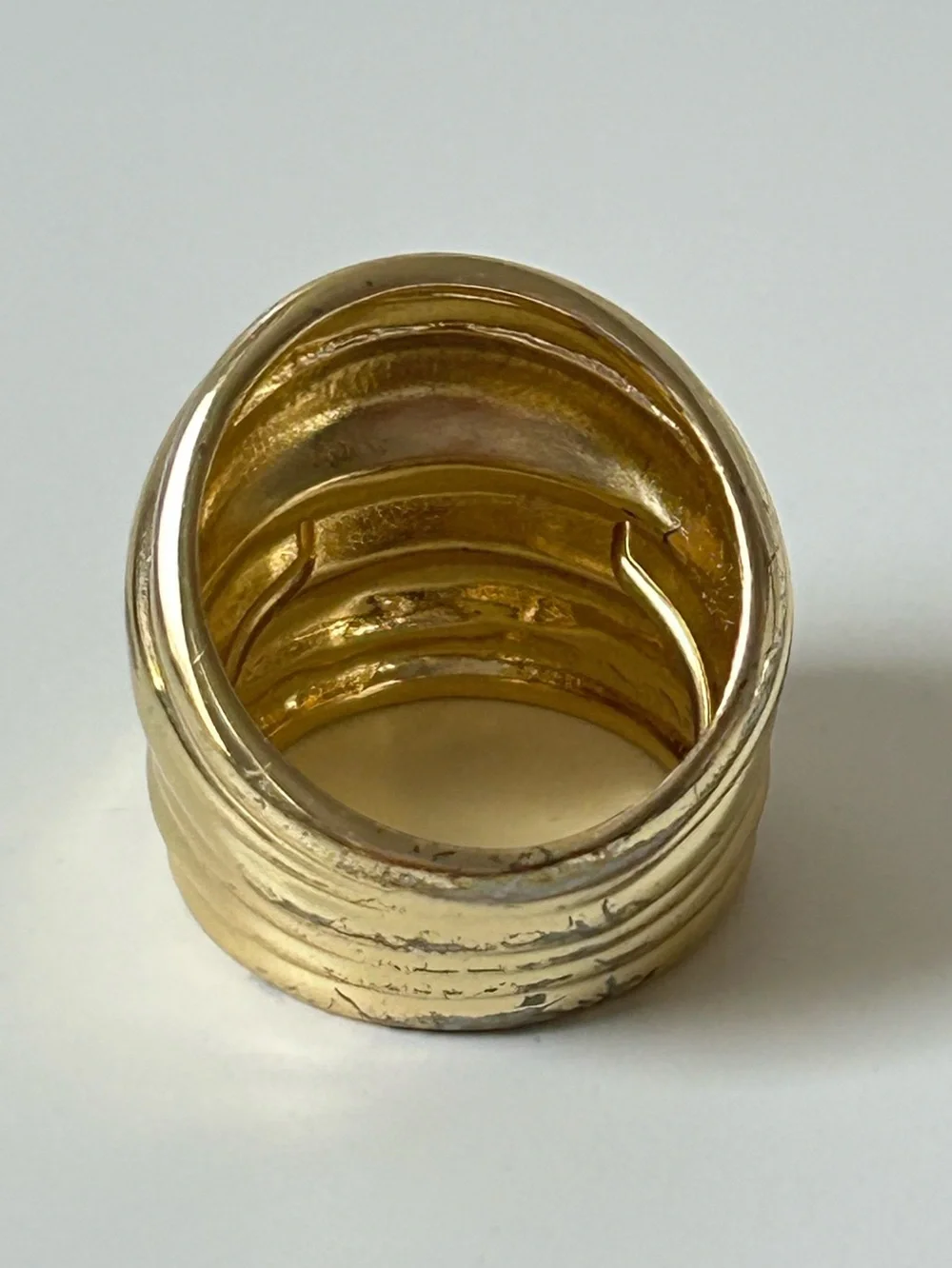 Gold & Silver Costume 2pc Ring Set